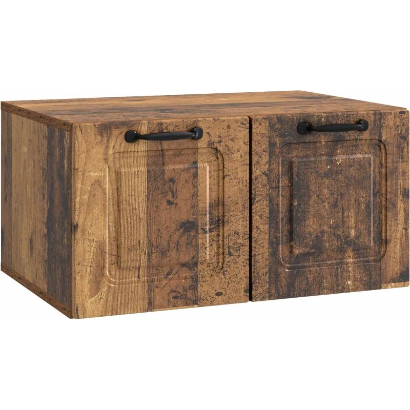 vidaXL Væghængt TV-skab Gammelt Træ 59,5 x 41 x 30 cm