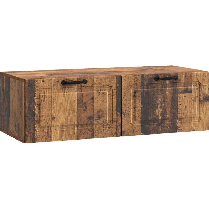 vidaXL Væghængt TV-skab Gammelt Træ 98 x 41 x 30 cm
