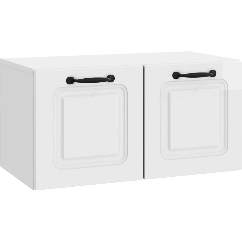 vidaXL Væghængt TV-skab Hvid højglans 59,5 x 31 x 30 cm