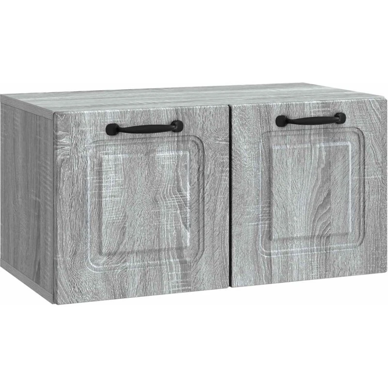 vidaXL Væghængt TV-skab Grå Sonoma-eg 59,5 x 31 x 30 cm
