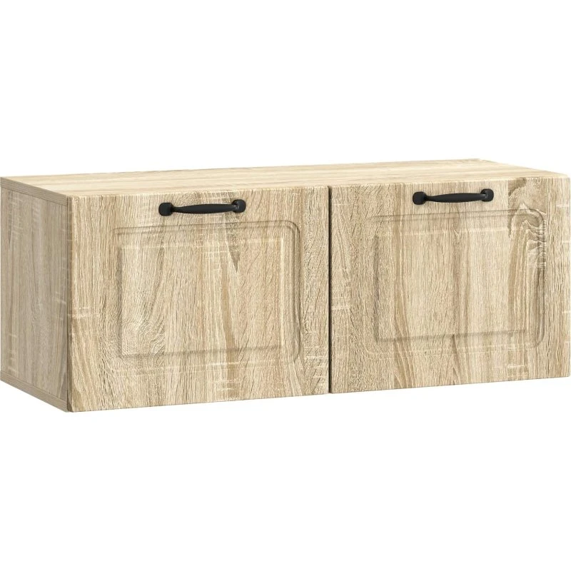 vidaXL Væghængt TV-skab Sonoma-eg 78,5 x 31 x 30 cm Træ