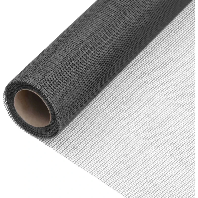 vidaXL Net 60x2000 cm Glasfiber Sort