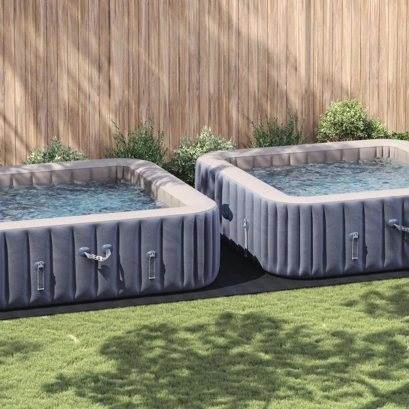 PoolBundark Sort 820 x 420 cm Polyester Geotekstil