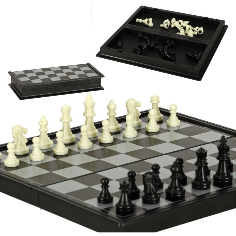 Skakspil Magnetisk 19 cm – Rejsevenlig & Stabil