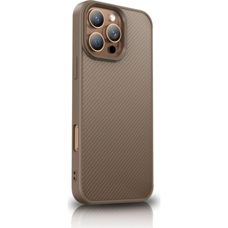 Wozinsky Carbon Fiber MagSafe Cover til Samsung Galaxy S25+ - Brun