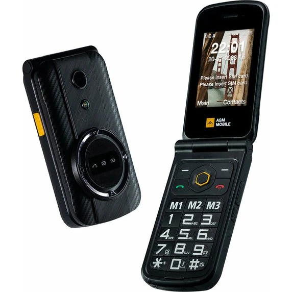 AGM M8 Flip 2.8" 128GB 4G Dual SIM Sort