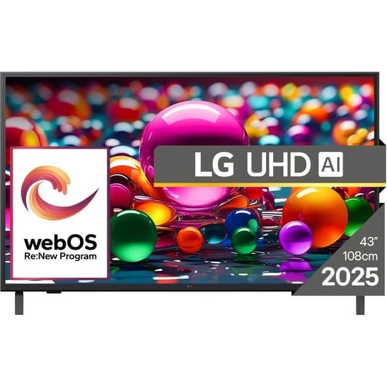 LG 43UA74003LB 43" 4K Ultra HD Smart TV Sort