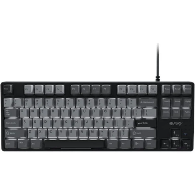 FURY Kanabo K2 80% mekanisk gaming-tastatur sort/grå med hvid bagbelysning