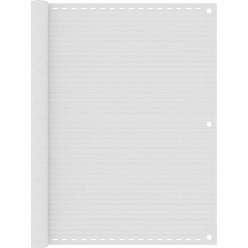 vidaXL altanafskærmning 120x300 cm HDPE hvid