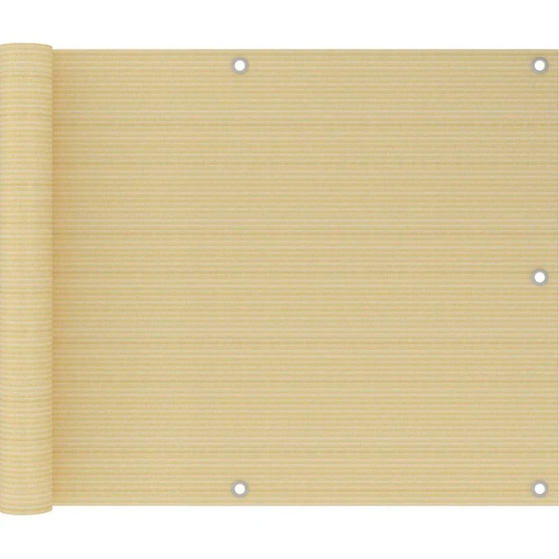 vidaXL altanafskærmning 75x300 cm HDPE beige