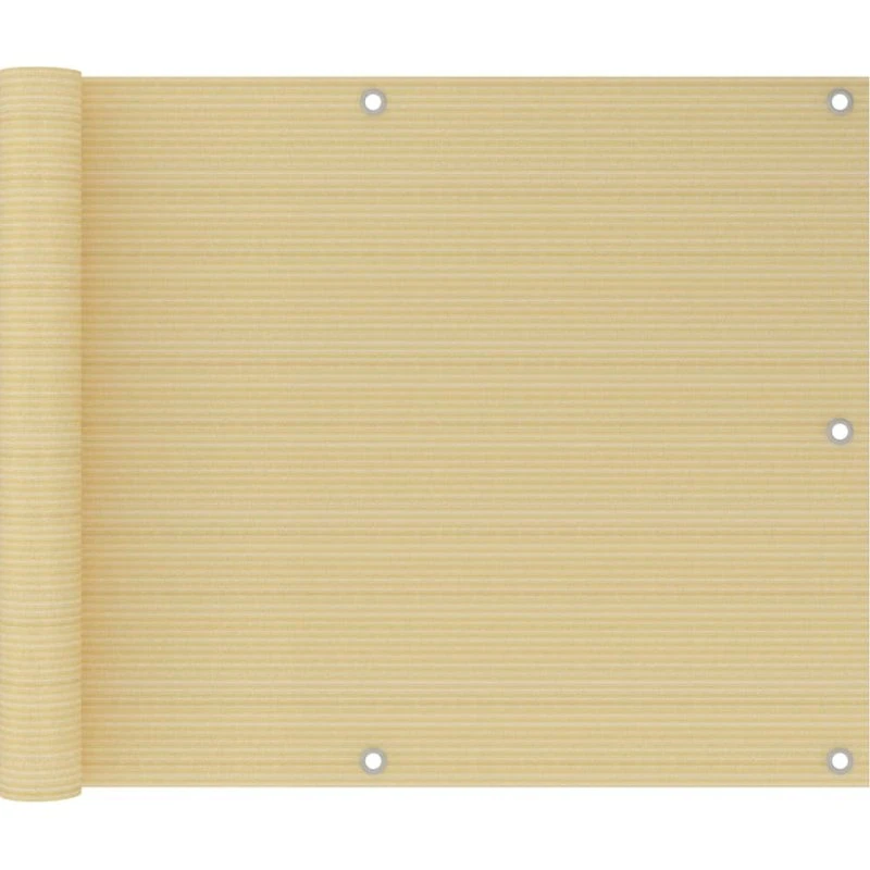vidaXL altanafskærmning 75x600 cm HDPE beige