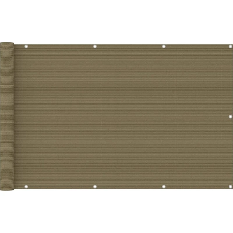 vidaXL altanafskærmning 120x400 cm gråbrun HDPE