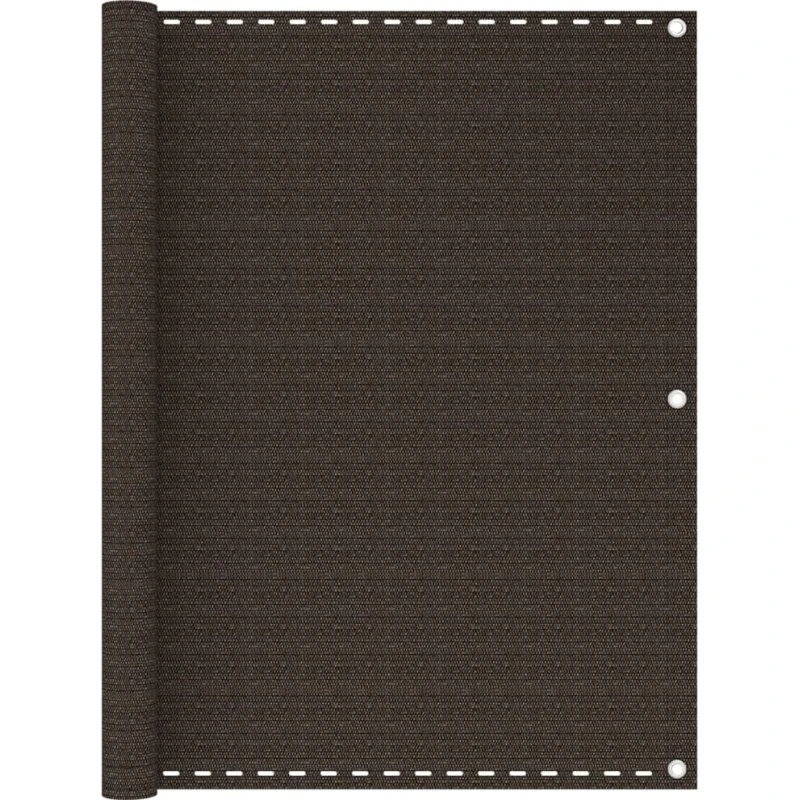 vidaXL altanafskærmning 120x600 cm HDPE brun