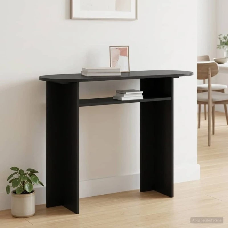 vidaXL Konsolbord Sort 100 x 39,5 x 75 cm Konstrueret Træ