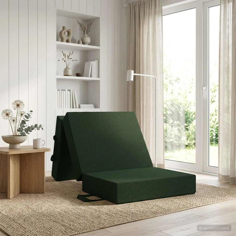 vidaXL Samlebar Sofa Seng 75 x 63 x 45 cm Mørkegrøn