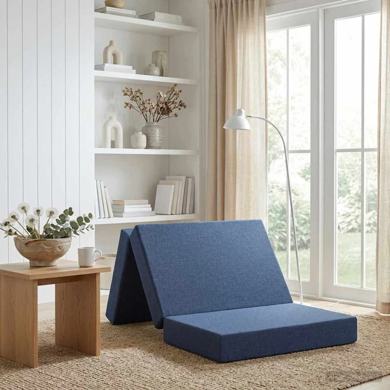 vidaXL Samlebar Sofa Seng 80x67x45 cm Blå