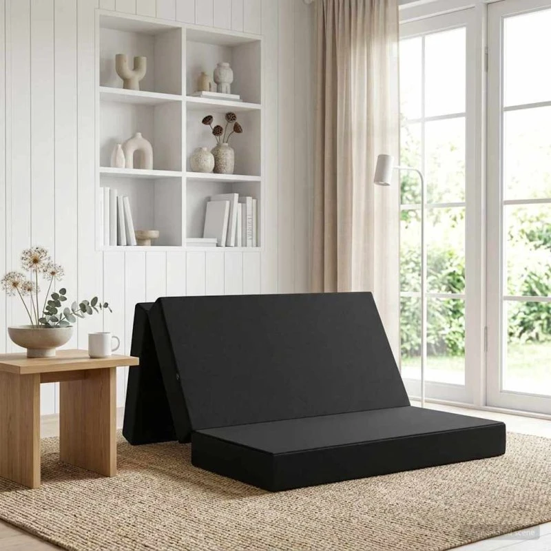 vidaXL Samlebar Sofa Seng 120 x 67 x 45 cm Sort