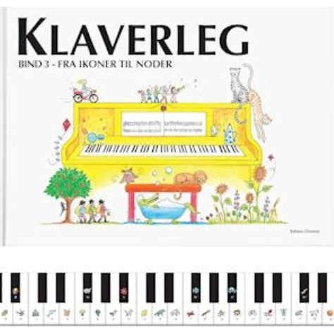 Klaverleg Bind 3 - Fra Ikoner til Noder (Gul)