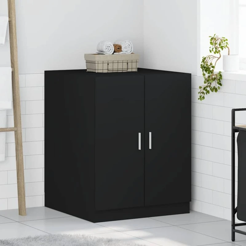 vidaXL vaskemaskineskab 71x71,5x91,5 cm sort