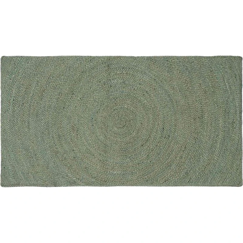 vidaXL Områdetæppe Olivengrøn 80x150 cm Jute