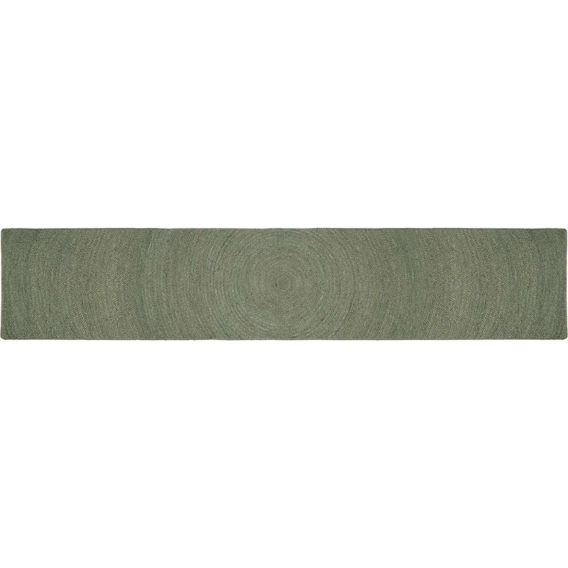 vidaXL Områdetæppe Olivengrøn 80 x 400 cm Jute