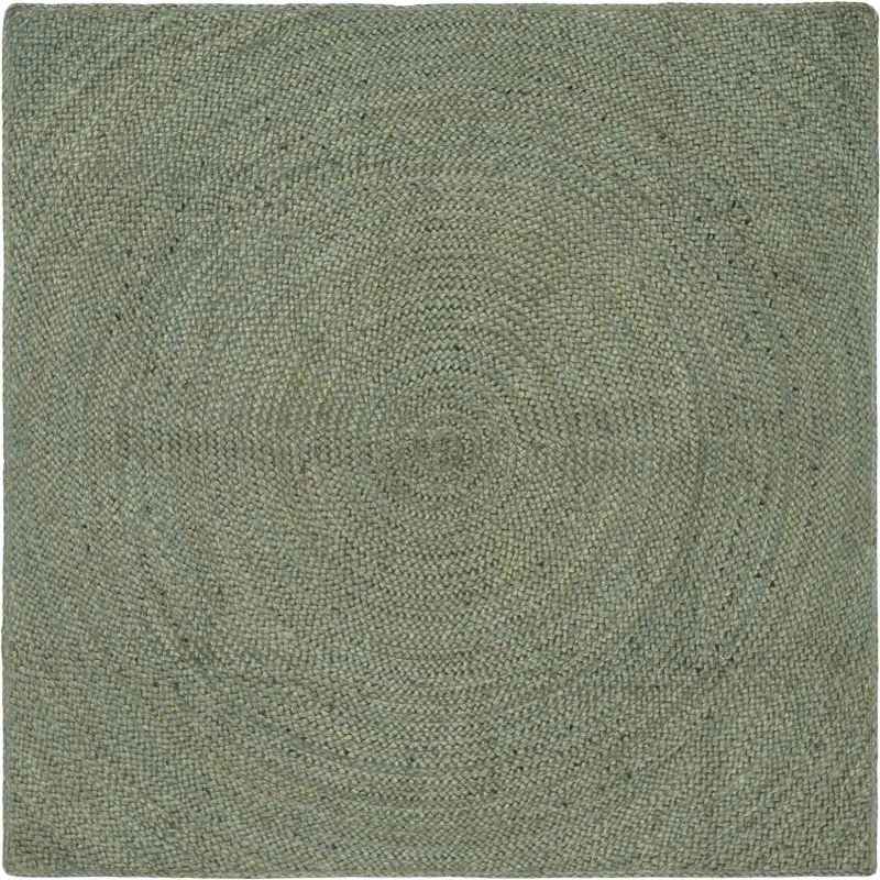 vidaXL Områdetæppe Olivengrøn 160 x 160 cm Jute