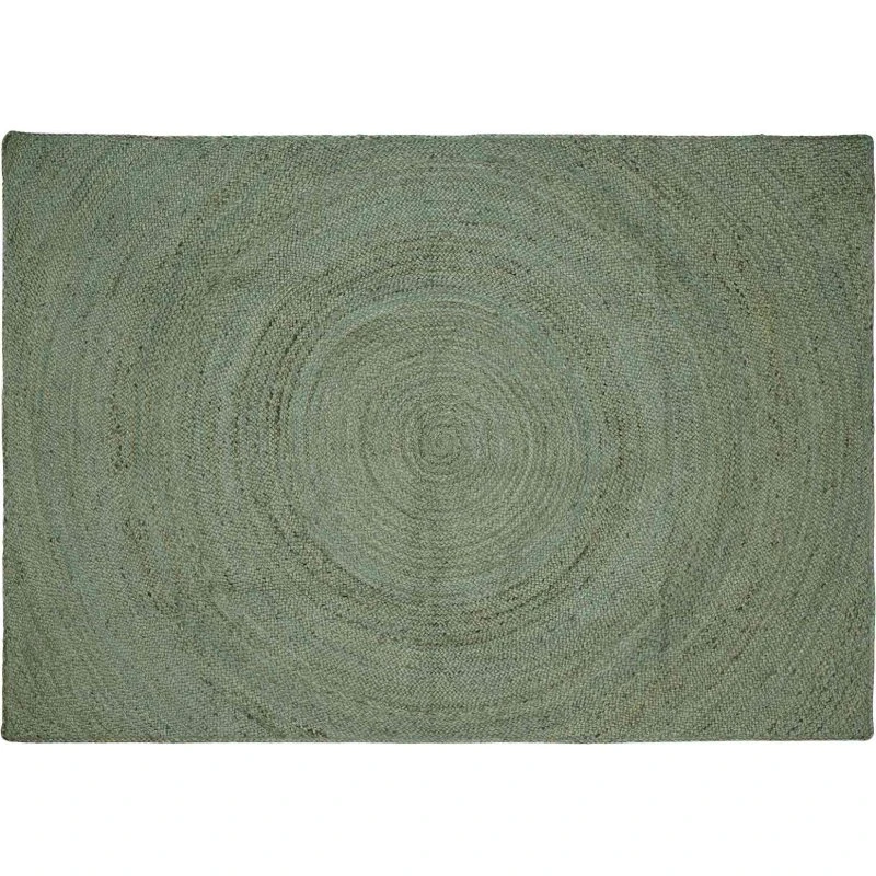 vidaXL Områdetæppe Olivengrøn 240x340 cm Jute