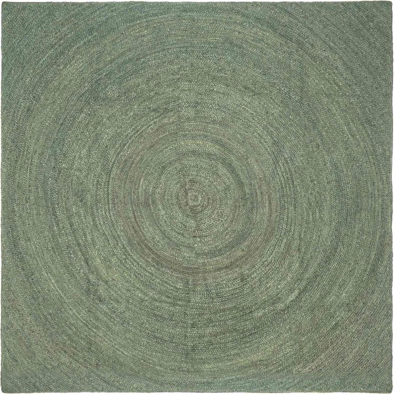 vidaXL Områdetæppe Olivengrøn 300 x 300 cm Jute