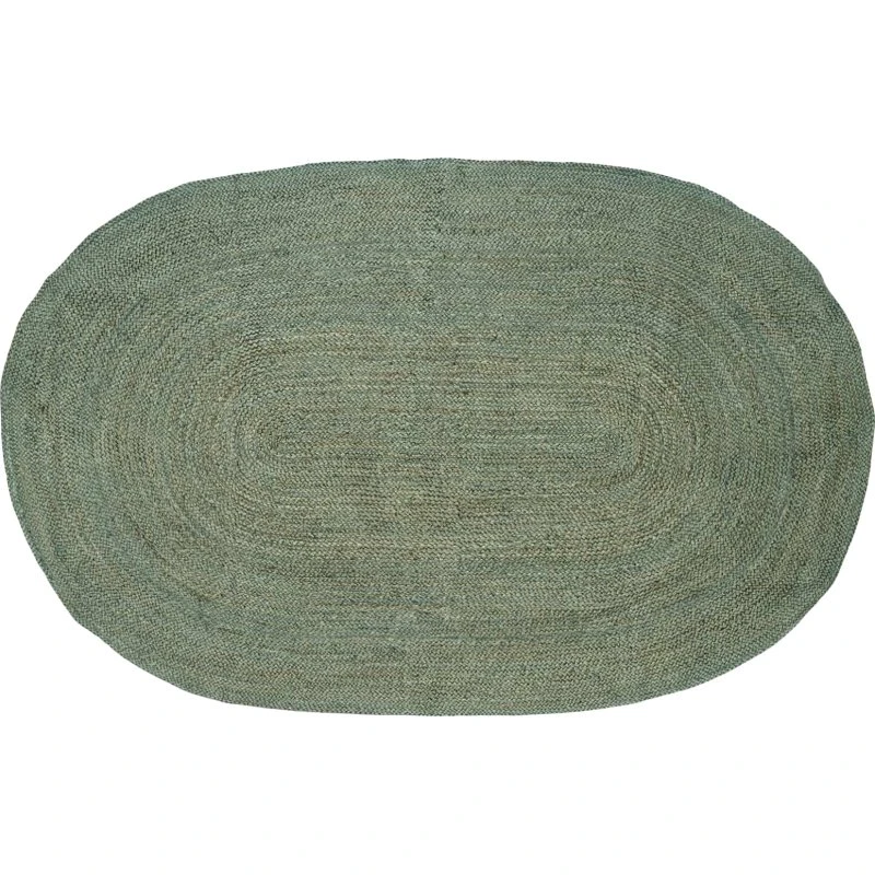 vidaXL Områdetæppe Olivengrøn 152 x 245 cm Jute