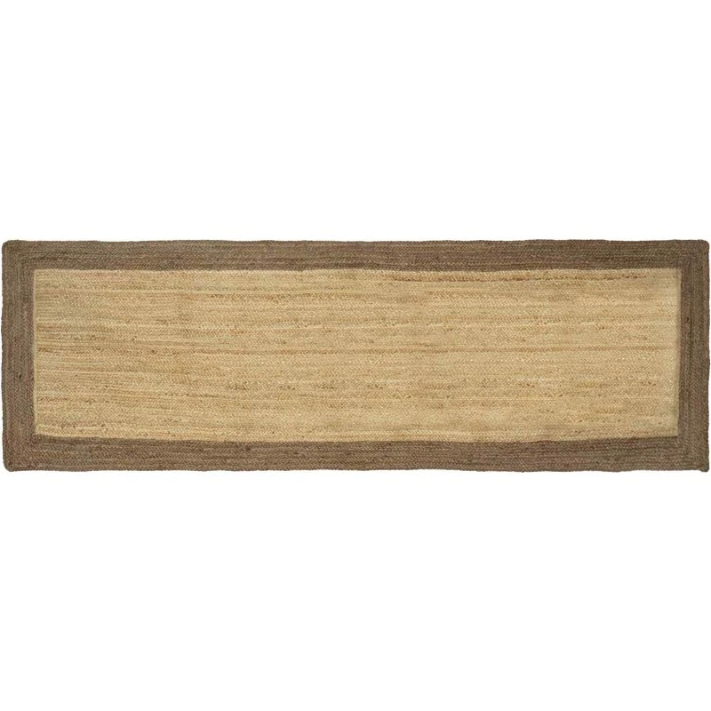 vidaXL Områdetæppe Grå 80 x 200 cm Jute