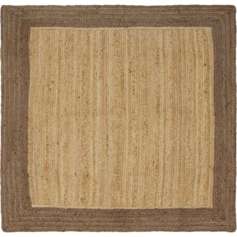 vidaXL Områdetæppe Grå 160 x 160 cm Jute