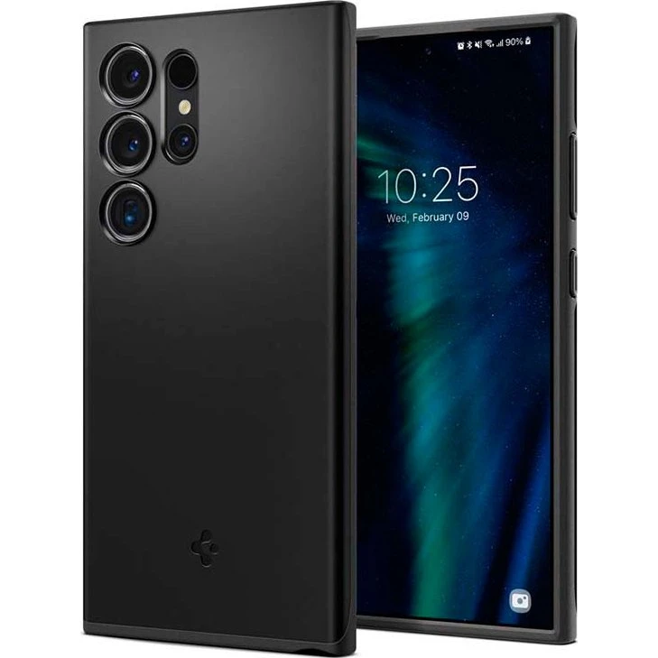 Spigen Thin Fit - Sort - Samsung Galaxy S24 Ultra