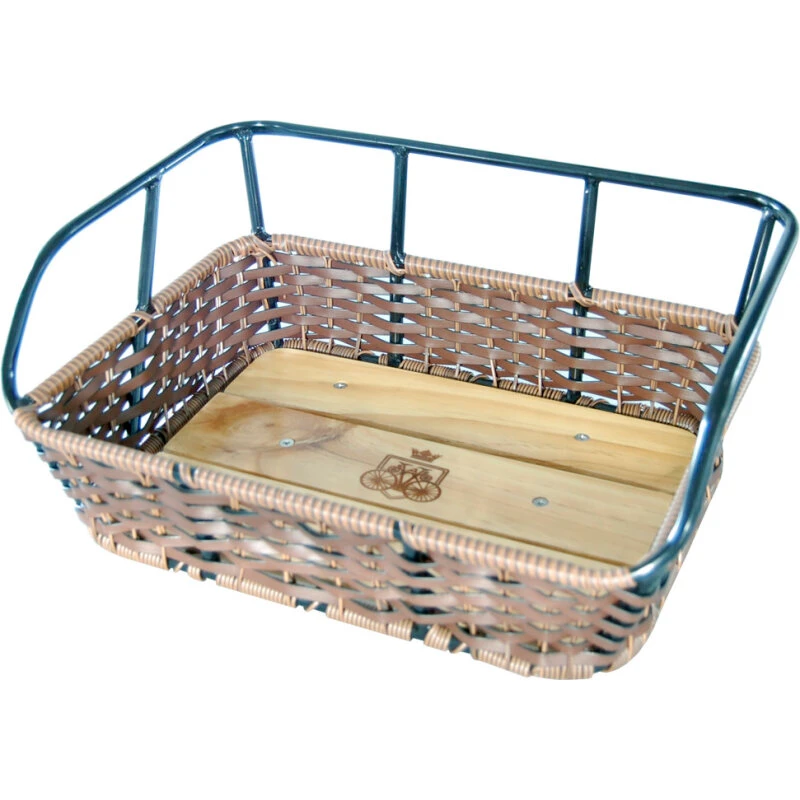 Avenue cykelkurv brun/sort – aluminium & flet