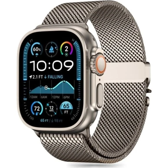 Tech-Protect Milano Strap for Apple Watch 44/45/46/49mm - Titanium
