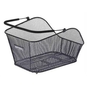 Basil Icon M Bagtil Cykelkurv Aluminium Finmasket 46x34x25 cm - Sort
