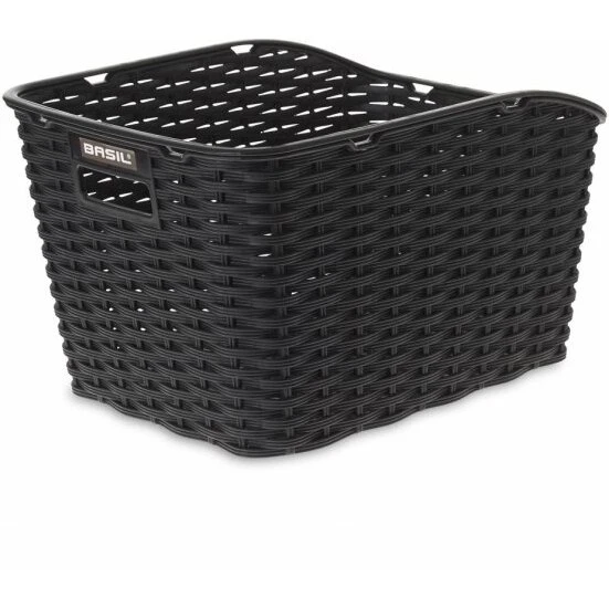 Basil Weave WP cykelkurv til bagagebærer - sort