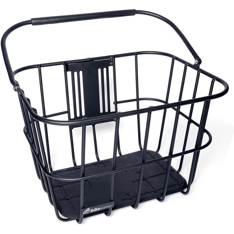 Bike Partner Skagen Cykelkurv 30L – sort aluminium, Klickfix