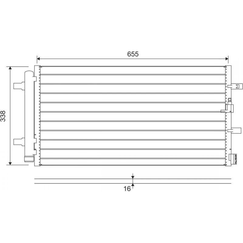 VALEO 814370 Kondensor til Audi A4, A5, A6, Q5 & Porsche Macan