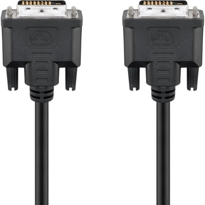 Goobay DVI-D Dual Link Kabel 2 m (H/H) - Nikkel