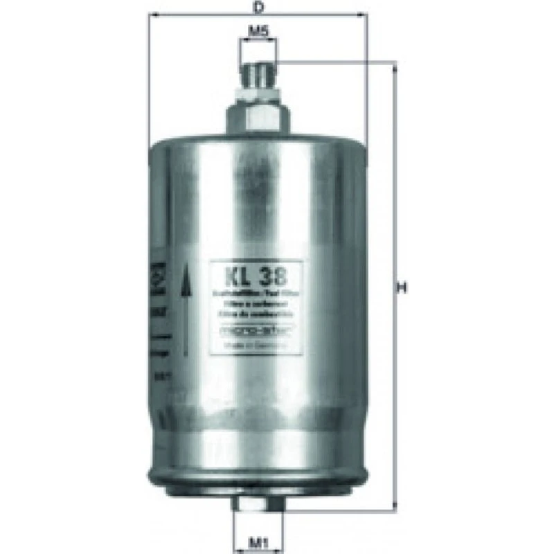 MAHLE Brændstoffilter KL 38, 0024771701 for Mercedes-Benz