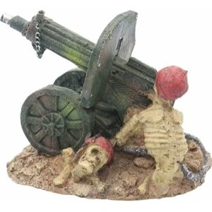 4FISH akvariedekoration Kanon 14 x 9,7 x 11 cm