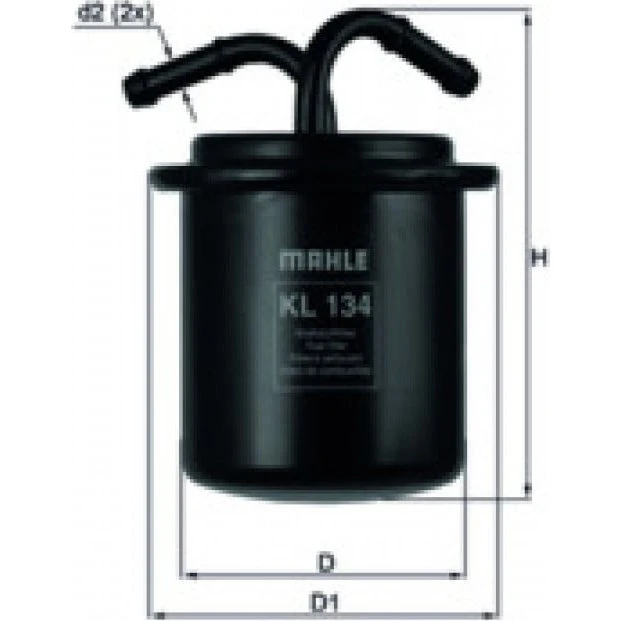 MAHLE ORIGINAL Brændstof-filter KL 134 til Subaru