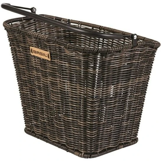 Basil Bremen Rattan Look KlickFix cykelkurv 27x35x29 cm - nature brown
