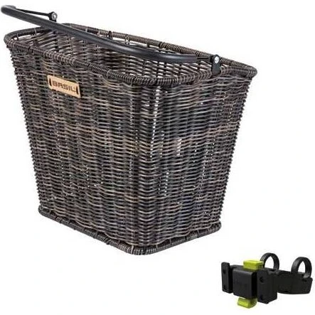 Basil Bremen RL cykelkurv med KlickFix-styrholder, brun