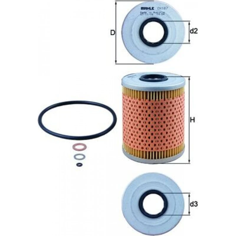 KNECHT OX 187D Oliefilter til BMW & AUDI