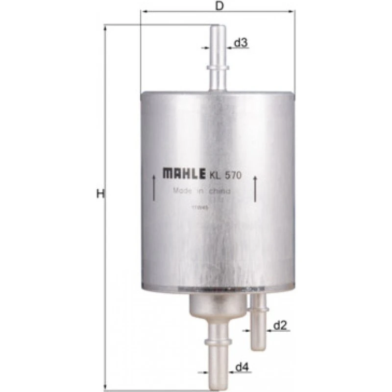 MAHLE Brændstoffilter KL 570 til AUDI A4 B6/B7, A6 C5/C6