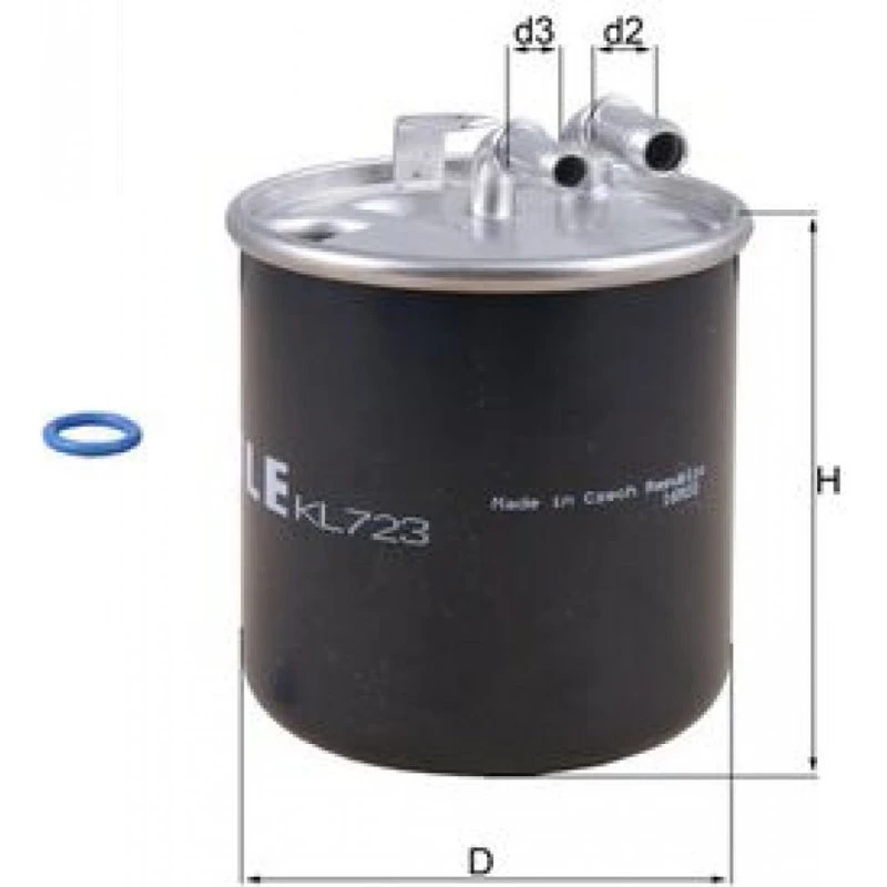 MAHLE ORIGINAL Brændstoffilter KL 723D for MERCEDES-BENZ