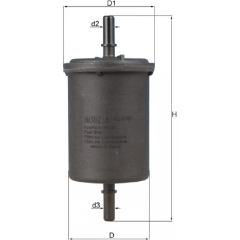 MAHLE Brændstoffilter KL 416/1 til Renault, Nissan, Dacia