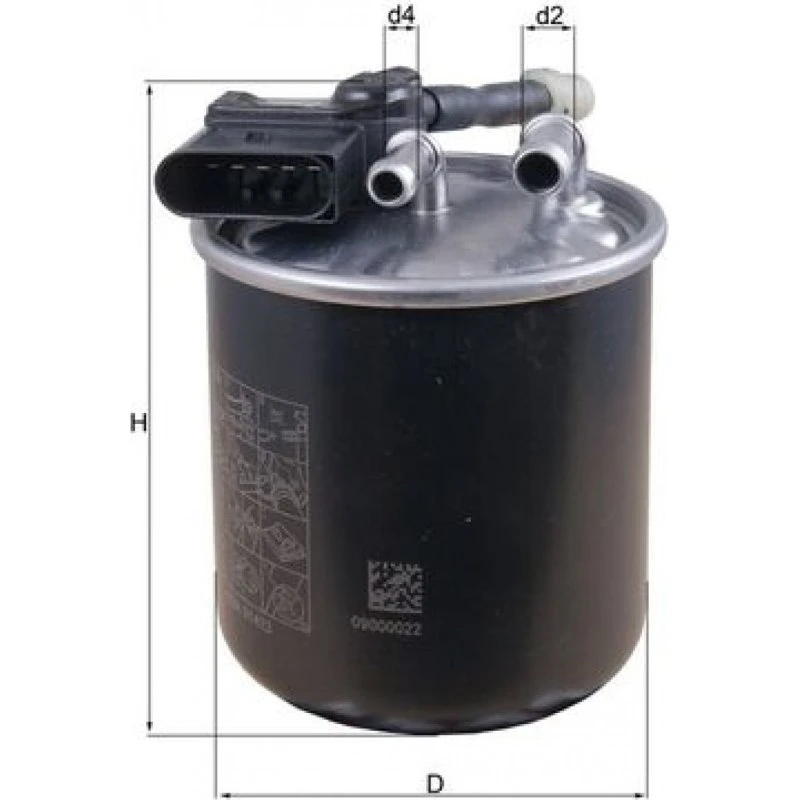 MAHLE Brændstoffilter KL 913, A6510902852
