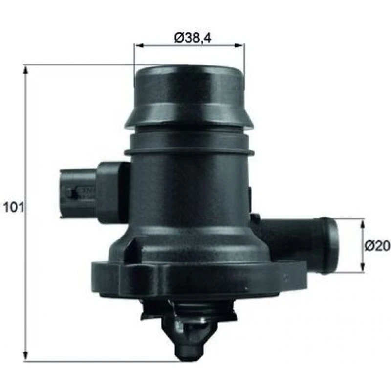 MAHLE TM 36 103 Termostat, Kølemiddel 103°C, Til OPEL, CHEVROLET, VAUXHALL